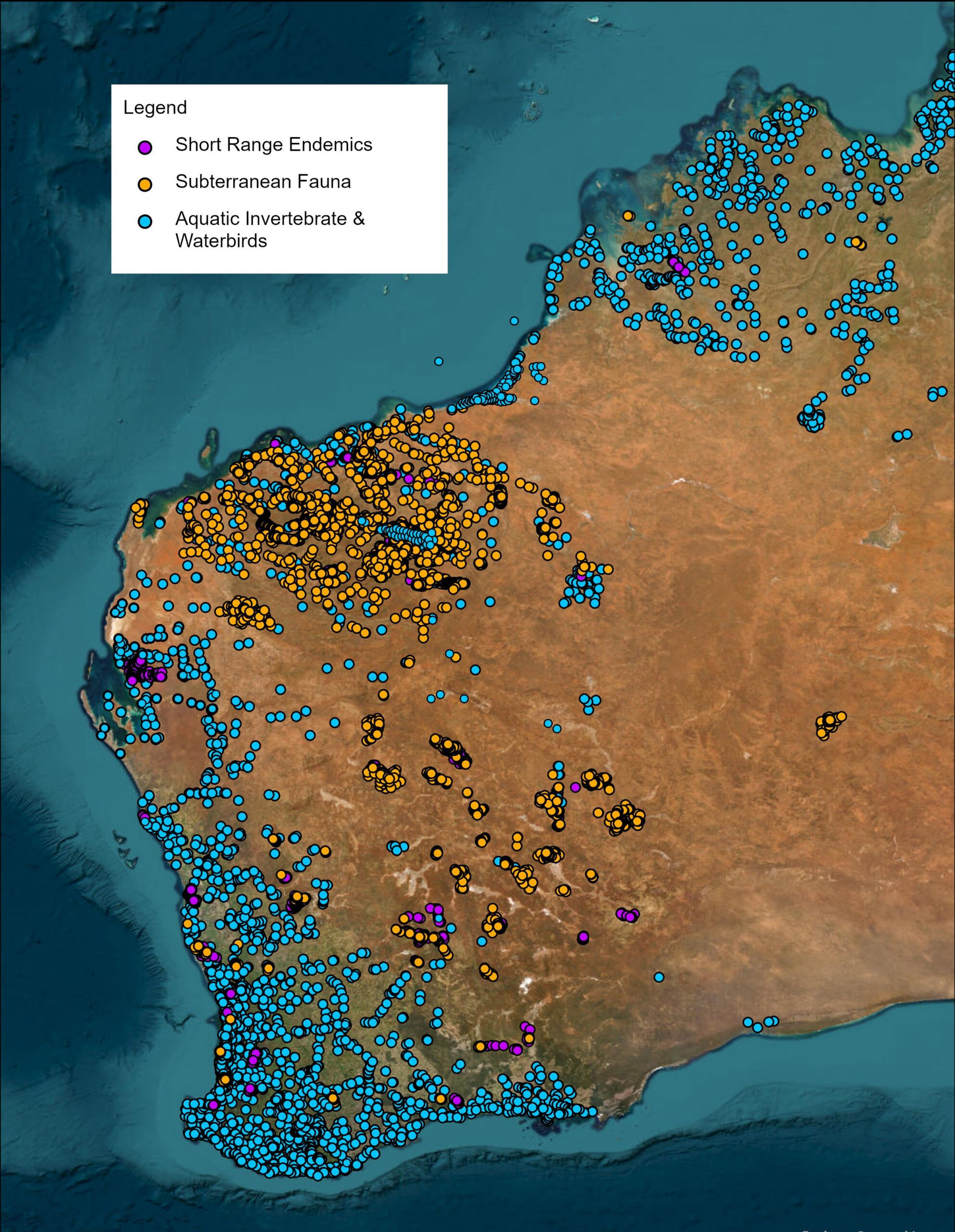 Survey locations map